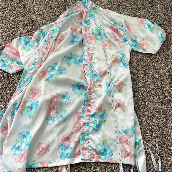 Vintage Secret Treasures Floral Sexy Slip Nightgown & Robe Set Small - Picture 11 of 15